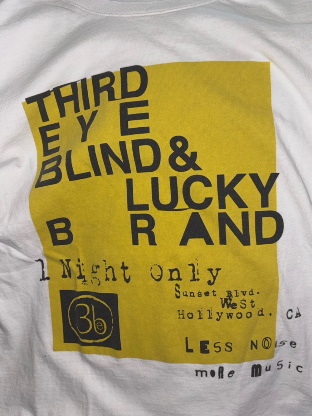 Third Eye Blind basic White Tee nwot! - Picture 4 of 4